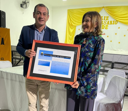  El Secretario de Cultura y Educación Gustavo Coletti, asistió al acto por el 3er. Aniversario de la S.A.D.E Filial Santa Lucía
